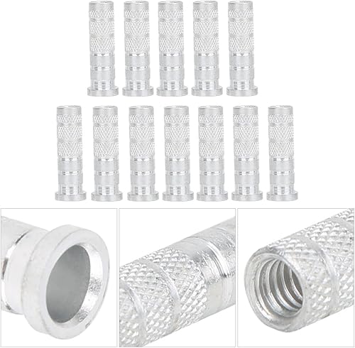 Base per Inserto Freccia in Alluminio,12 Pezzi di Ricambio Base per tiro con L'Arco Inserti in Alluminio per frecce in Carbonio 6.2 mm, Frecce in Carbonio 6.2 mm Base per Inserto Freccia Caccia all'a - Ysert