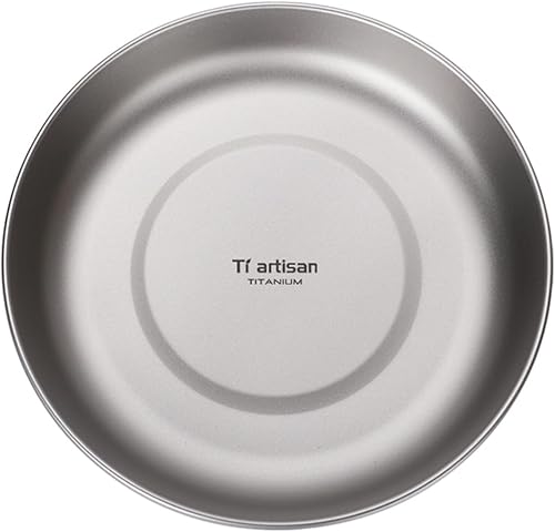 Piatto ultraleggero in titanio, piatto da campeggio all'aperto, piatto portatile con sacco portaoggetti, per viaggi, picnic, escursioni (700 ml), IX5Z6QX6T52Y051C97Y57JQABA - Ysert