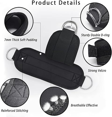 Fasce di Resistenza alla Caviglia con Polsini, Attrezzatura per Allenamento Glutei, Attrezzatura per Esercizi per Gambe e Glutei, Ankle Straps Gym per Uomo & Donna - Ysert