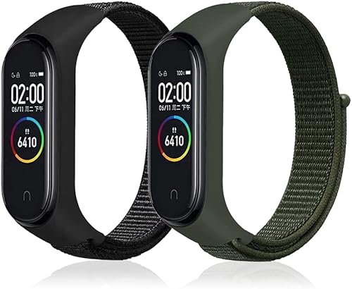 Niboow Cinturino per Xiaomi Mi Band 6/Mi Band 5/Mi Band 4/Mi Band 3/Amazfit Band 5, Nylon Regolabile Cinturini per Xiaomi Mi Band 6/Mi Band 5/Mi Band 4/Mi Band 3/Amazfit Band 5 - Ysert