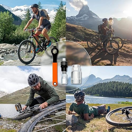 estrattore per manovella per Bicicletta e Strumento per Movimento Centrale con Chiave da 16 mm Set di Attrezzi per manovella per Bicicletta Strumento per Movimento Centrale per Bicicletta - Ysert
