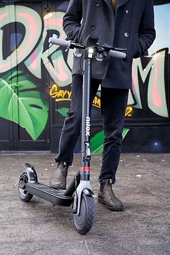 Nilox - S1 E-Scooter - Motore da 350 W - Monopattino Elettrico - Cruise Control - Smart Display - Freno Anteriore Elettronico e Freno Disco Posteriore - Ysert