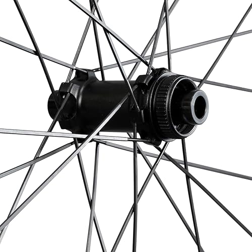 ICAN 700C G24/G25 Carbon Gravel Bike Disc Wheelset 40mm-24mm Larghezza Interna/50mm Profondità-25mm Larghezza Interna Copertoncino Tubeless Ready Wheelset Blocco Centrale Asse Passante 10/11 - Ysert