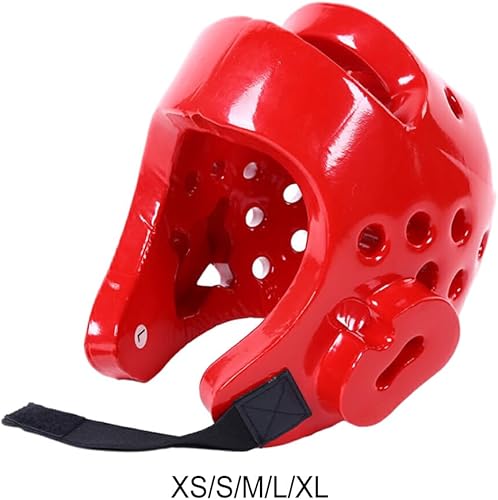 Casco professionale da Taekwondo con vestibilità regolabile e equipaggiamento protettivo da allenamento leggero per bambini adulti in PVC, Blu, M - Ysert