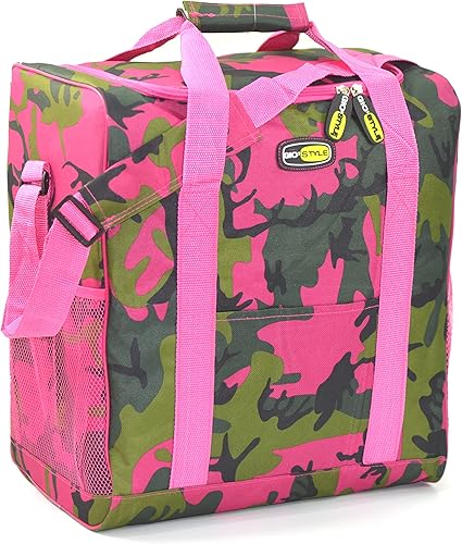 Giostyle Borsa Termica Vertical Camouflage | 35 L | Tracolla Regolabile | Tasca Frontale | Ideale per Picnic ed Escursioni | Colori Assortiti - Ysert