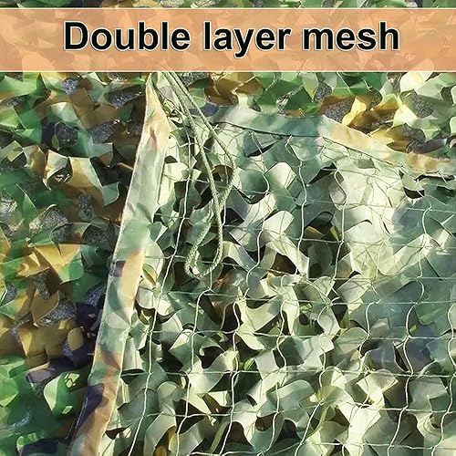 Rete Mimetica 2x5m 3x6m 4x9m 5x5m 6x10m 8x15m Rete Caccia Militare reticolato da Camuffamento Parasole(3X6M) - Ysert