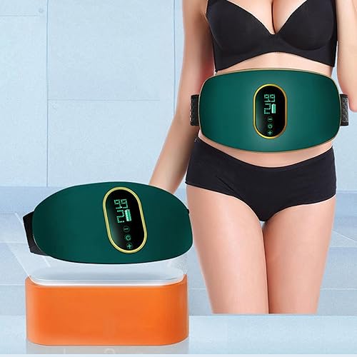 Massaggiatore Vibrante Addominale, Cintura per Massaggio Addominale - Dispositivo di Allenamento con Vibrazioni in Vita Regolabile - Multifunzionale per Addome, Glutei, Gambe, Schiena - Ysert