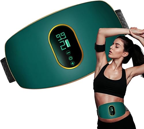 Massaggiatore Vibrante Addominale, Cintura per Massaggio Addominale - Dispositivo di Allenamento con Vibrazioni in Vita Regolabile - Multifunzionale per Addome, Glutei, Gambe, Schiena - Ysert