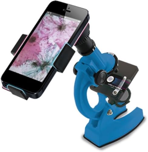 KONUSTUDY Microscopio con Zoom, Adattatore Smartphone, Accessori per Preparazione dei Vetrini - Ysert