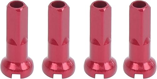 Alomejor 100 Pezzi di Raggio della Bicicletta in Lega di Alluminio Ruota della Bicicletta parlato Punte della Bicicletta parlato Cappuccio 14x6mm - Ysert