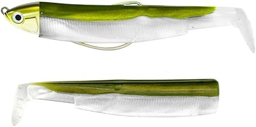 Fiiish Lures – Combo BM120 Vinile Soft Lure Bass Fishing Spinning Bass e altre specie – 1 Testa + 2 corpi + 1 Gancio Nº3 - Ysert