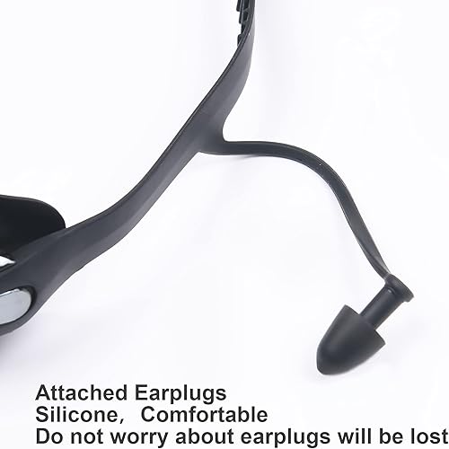 Flintronic Cuffia da Nuoto con Anti-Appannamento Occhiali da Nuoto,Silicone Cuffia da Nuoto per la Protezione delle Orecchie ,Cuffie da Nuoto Unisex Adulto per Cuffia da Nuoto per Piscina Spa Terme(Nero, Rosa) - Ysert