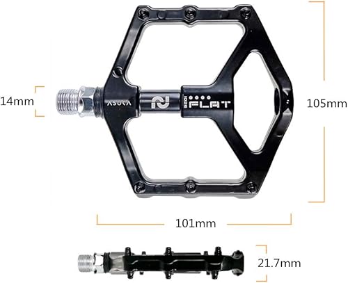 Pedali Antiscivolo in Lega di magnesio Easy MTB/Mountain Bike/Bici da Strada/City Bike/Pedali per Ciclismo/BMX Pedali per Biciclette con Fuso in Acciaio CR-Mo - Ysert