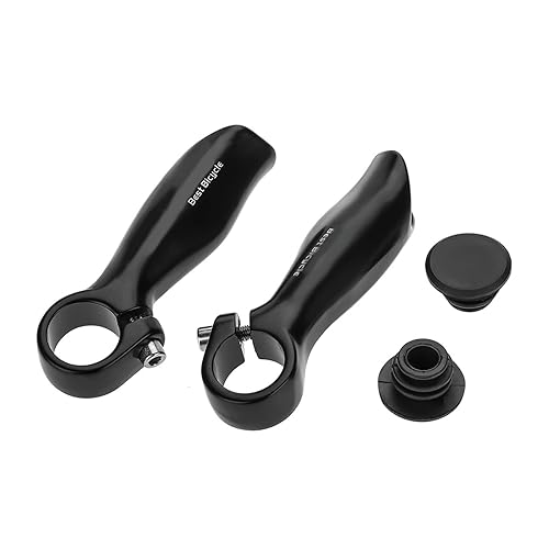 Estremità del Manubrio della Bicicletta, Manubrio Bicicletta in Lega di Alluminio Bar End Bike Bar Grips Impugnature di Sicurezza dell' Estremità per MTB, Bici da Strada - Ysert