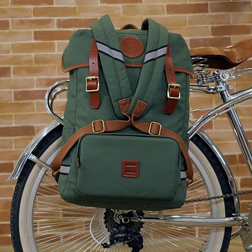 TOURBON - Borsa a tracolla per bicicletta, impermeabile, in tela, per viaggi, scuola - Ysert