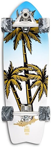 Surfskate Skateboard Carver Ghettoblaster - Cuscinetti Veloci a Sfera ABEC 11 - Tavola in Acero Canadese e Teak a 7 strati - Ideale per Pumping - Principianti Bambini e Adulti - Ysert