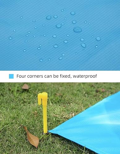 145x180cm Coperta Picnic Impermeabile Telo Picnic Impermeabile Stuoia Campeggio Stuoia Spiaggia 4 Angoli Di Fissaggio - Ysert