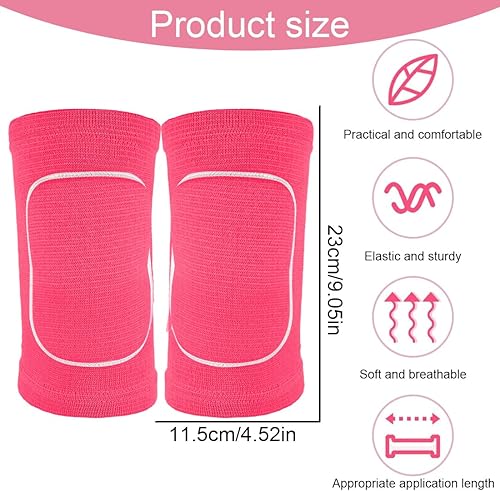 Set di Ginocchiere Sportive, Ginocchiere per bambini, per danza dei bambini, in spugna ispessita, Ginocchiere da pallavolo Antiurto per Donne e Uomini per Corsa, Sport, Danza, Yoga - Ysert