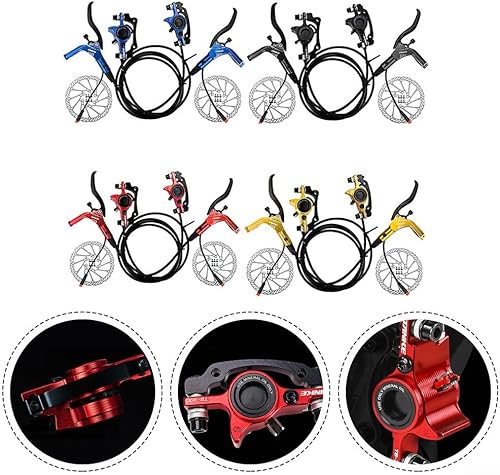 Oniissy eBike Set freno a disco idraulico per bici elettrica, leva del freno a disco idraulica elettrica, leva del freno a disco elettrica (dorata) - Ysert