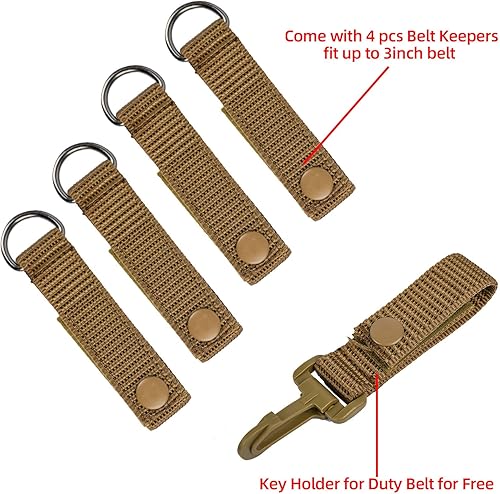 MELOTOUGH Bretelle tattiche del gancio del metallo per il dovere militare della cinghia del cablaggio della polizia bretelle della cintura di applicazione della legge - Ysert