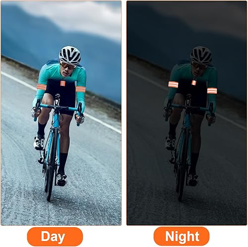 Ciondolo riflettente, 8 pezzi di ciondoli riflettenti e 2 pezzi di nastro riflettente, per jogging, portachiavi riflettente, per esterni - Ysert