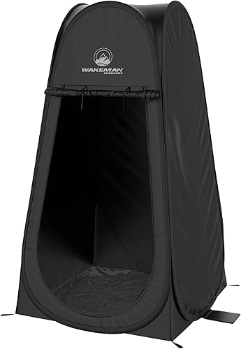 Wakeman Outdoors - Tenda pieghevole per la privacy istantanea, doccia e fasciatoio, per campeggio, spiaggia e pioggia, con borsa per il trasporto - Ysert