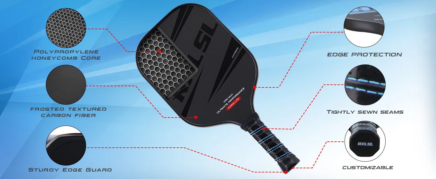 racchetta da pickleball carbonio