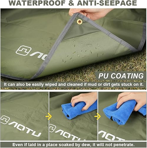 flintronic Telo per Tenda Impermeabile, Riparo da Campeggio Impermeabile Leggero, Telone Leggero per Amaca, per Escursionismo, Campeggio - Ysert