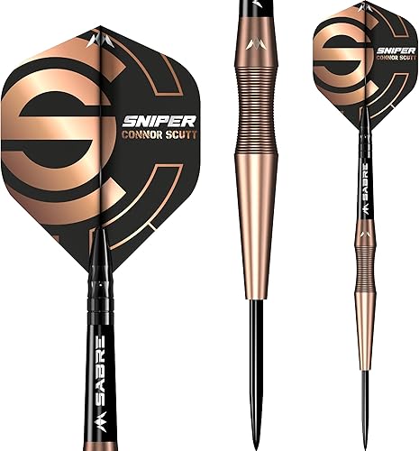 Connor Scutt V2 | Punta in acciaio | PVD bronzo | Cecchino 90% tungsteno, disponibile in pesi multipli - Ysert