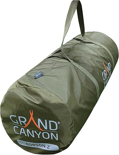 GRAND CANYON Robson 2, tenda a tunnel per 2 persone, impermeabile, molto spazio e spazio di archiviazione, buona ventilazione, tenda per trekking, campeggio, attività all'aperto - Ysert