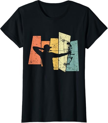 Tiro con l'arco Freccia Arco Vintage Retro Maglietta - Ysert