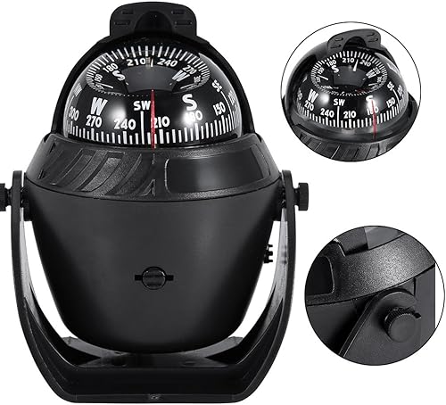 Bussola Per Barca,Bussola Di Navigazione, Bussola Portatile Di Alta Precisione Bussola Luminosa Portatile Di Navigazione Della Bussola Della Bussola - Ysert