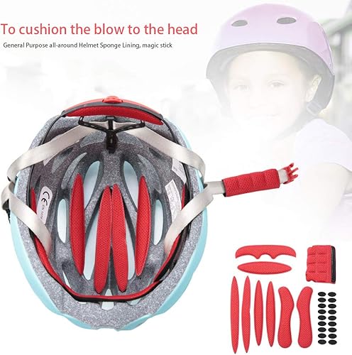 Imbottiture in Schiuma per Casco da Bici, Rivestimento Interno in Spugna per Casco da Bicicletta Protezione Comoda Sostituzione dei Cuscinetti(Inner Lining+Viscose) - Ysert