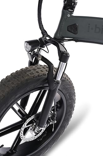 Orso Ita99, Bicicletta Elettrica Ripiegabile Unisex Adulto, Nero, 175.5 x 130.5 x 30.5 Cm - Ysert