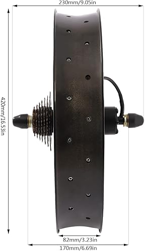Kit di conversione per bicicletta elettrica da 20 pollici, 48 V, 1500 Watt, ruota posteriore (esclusa batteria) - Ysert