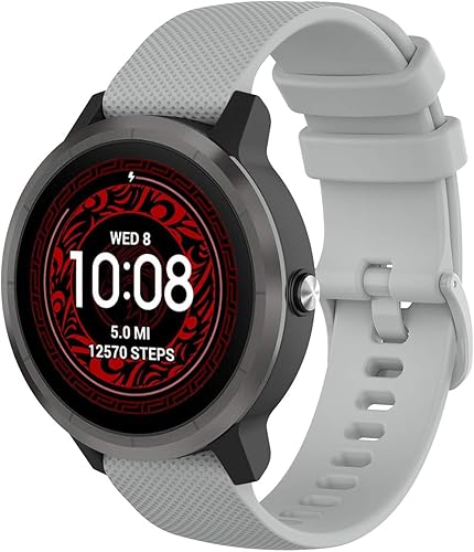 20mm Quick Release Cinturino Compatibile per Garmin Vivoactive 5/3/3 Music, Venu/Venu 2 Plus, Venu Sq/Sq Music/Sq 2/Sq 2 Music, Donna Uomo Regolabile Braccialetto per Vivomove 3/Sport/Style - Ysert