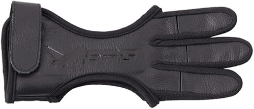 Guanti a tre dita in pelle Caccia Arco E Freccia Tiro con l'arco Finger Protect Tiro con l'arco Guanto Finger Tab Accessori - Ysert