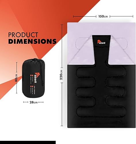 Double Sleeping Bag, Sacco a Pelo Doppio Unisex - Ysert