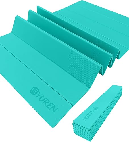 Tappetino Yoga Pieghevole 195×90cm TPE 10mm Spesso Tappetino Palestra Antiscivolo per Casa Tappetino Pilates Impacchettabile per L'allenamento Campeggio Viaggio - Ysert