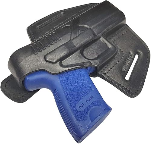 VlaMiTex B19 Fodero da estrazione rapida per HK USP Compact P10 / HK P2000, per cintura, in pelle - Ysert