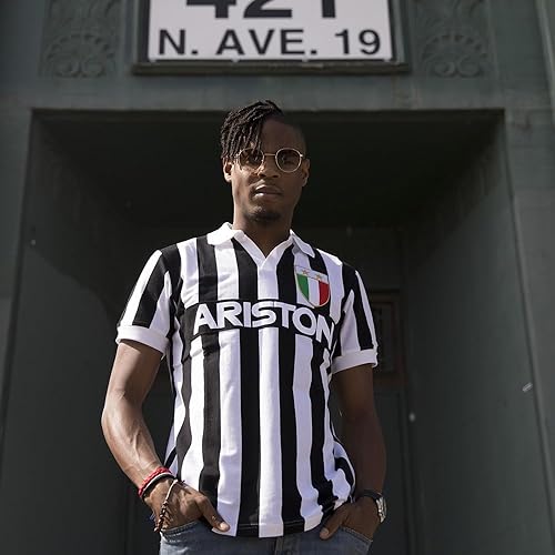 Juventus FC 1984-85 Retro Football Shirt T-Shirt con Colletto da Calcio retrò Uomo - Ysert