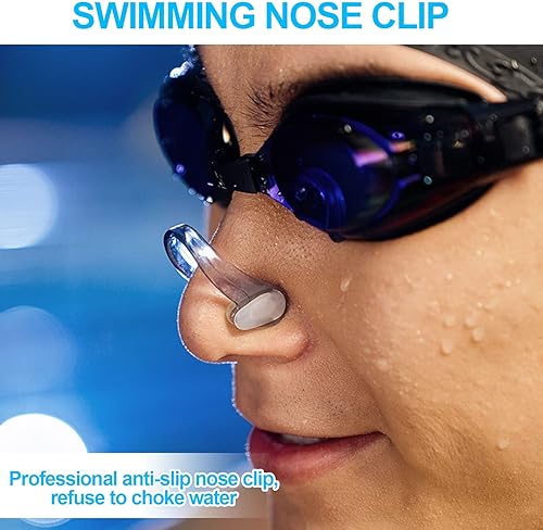 Clip per naso nuoto, 6 pezzi, in silicone, impermeabili, per nuotare e nuotare professionisti - Ysert