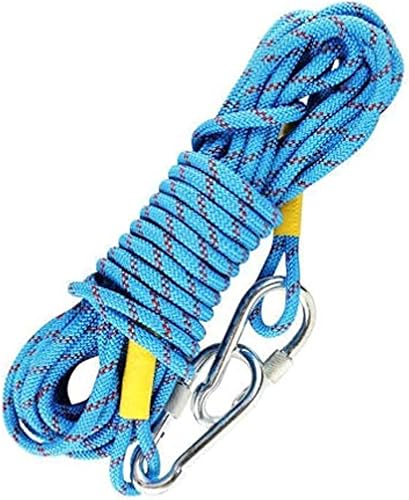 Corda da Arrampicata Fune di Sicurezza, Corda per Arrampicata All'Aperto con 2 Moschettone per Alpinismo, per Alpinismo, Campeggio Sportivo All'aperto, Fuga, 2 Metri - Ysert