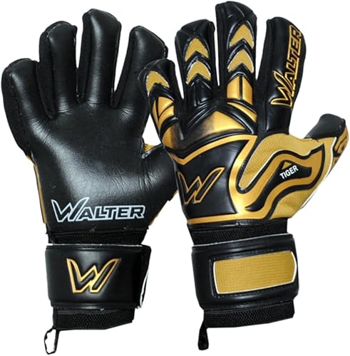 Guanti Portiere Professionale, Calcio, Modello Tiger con Stecche. - Ysert