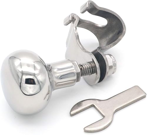 NUZAMAS Manopola del timone della Barca Manopola del battitore di Yacht della Barca dell'Acciaio Inossidabile 316 dell'Acciaio Inossidabile di Sport della manovella - Ysert