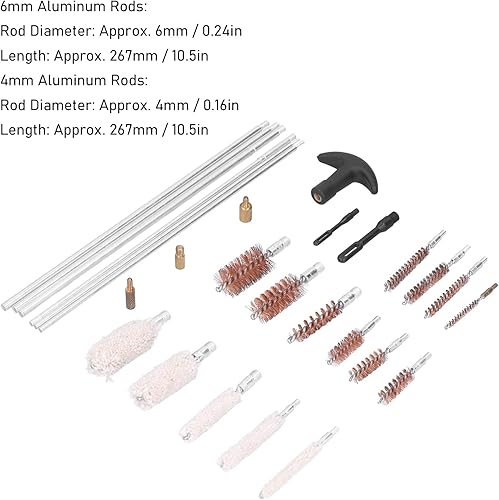 Strumento per la Pulizia del Fucile a Pompa, Calibro 12-410ga Kit di Pulizia Universale per Pistola Forniture con Custodia per Pistola per Pistola - Ysert