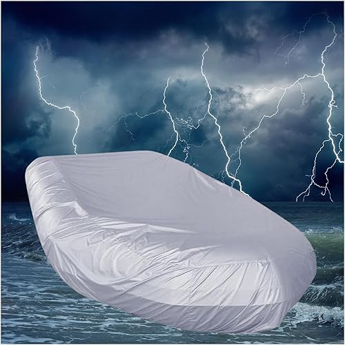 Copertura per Barca Gonfiabile 7 Dimensioni Coperture per Barche Gamma Applicabile 8-17 Piedi Copertura per Barca da Pesca per Gommone E Gommone,330 * 165 * 46cm - Ysert