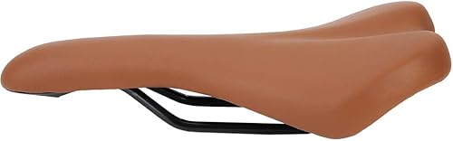 Sella per bici in pelle PU traspirante, per biciclette a scatto fisso(brown) - Ysert