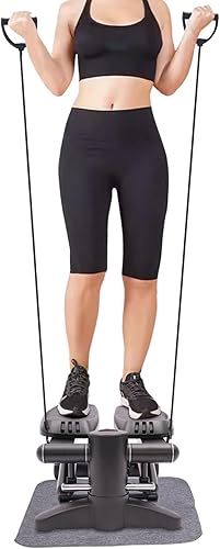 Mini Stepper Machine Stepper Fitness Stepper Fitness Appartamento Altezza Regolabile con Display a LED e Fascia di Resistenza Attrezzature Fitness,Ideale per la casa, appartamento,Palestra - Ysert