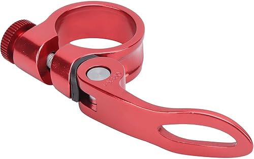 Clamp di Tubo per Bici in Alluminio Leggero - Collar per Pagamento del Sedile da 28,6 Mm a Rilascio Rapido Biciclette a Marcia Fissa (BLACK) - Ysert